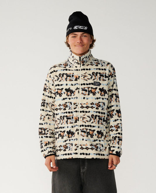 RipCurl Sessions Polar Fleece Sweatshirt Vintage White