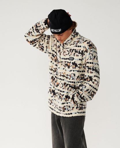 RipCurl Sessions Polar Fleece Sweatshirt Vintage White