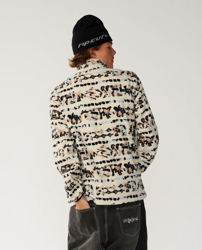 RipCurl Sessions Polar Fleece Sweatshirt Vintage White