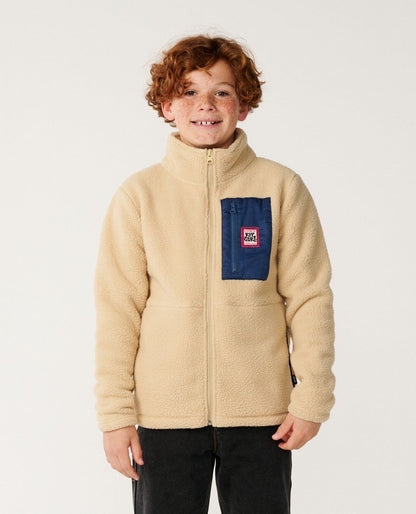 RipCurl Streamline Polar Fleece Jacket Khaki Sand
