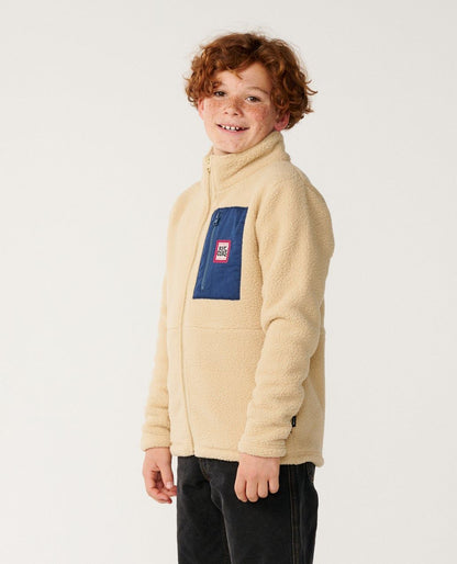 RipCurl Streamline Polar Fleece Jacket Khaki Sand