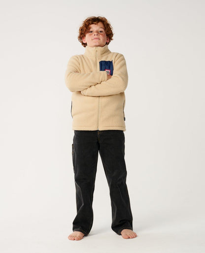 RipCurl Streamline Polar Fleece Jacket Khaki Sand