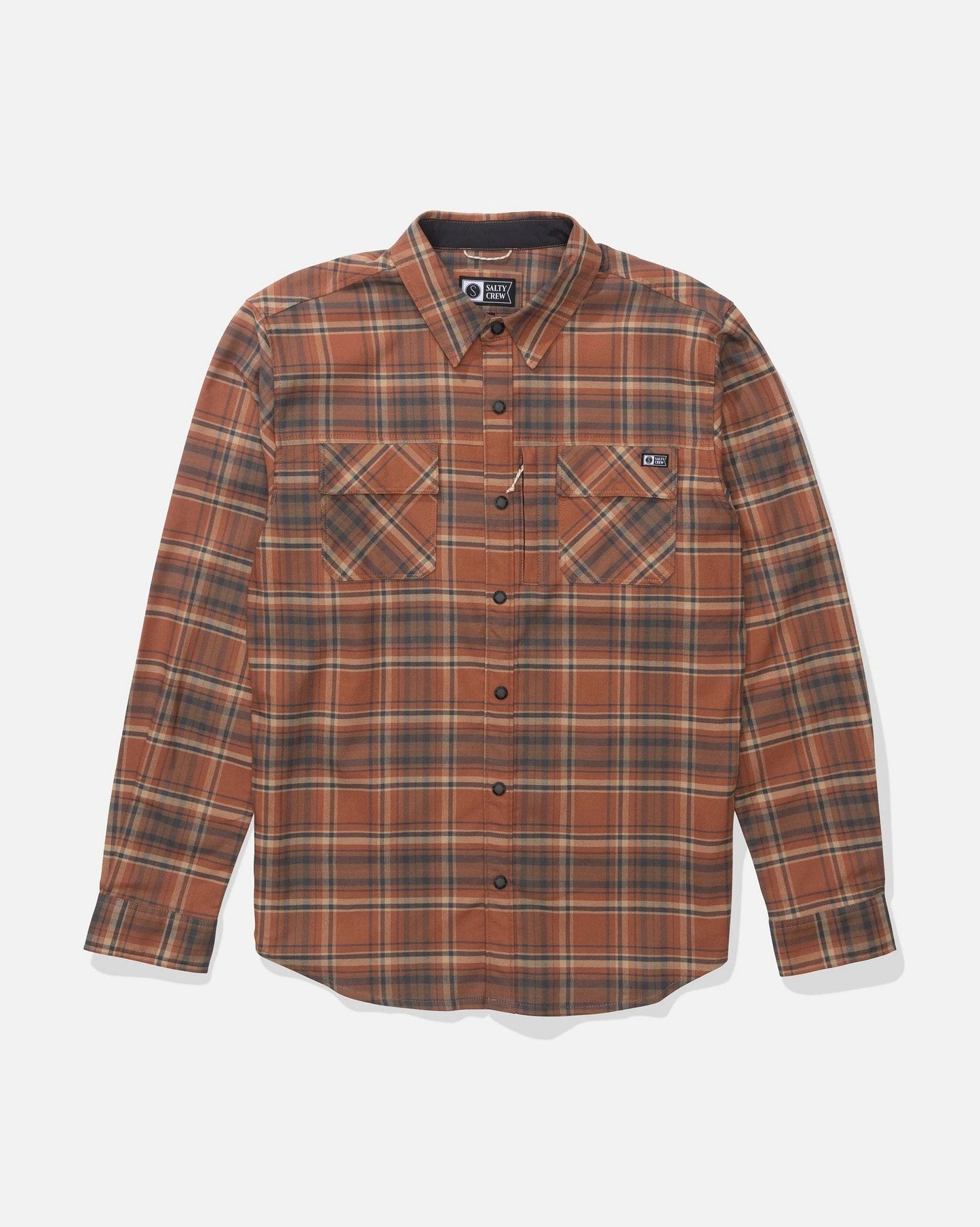 Salty Crew Fathom Tech Flannel Longsleeve Russet