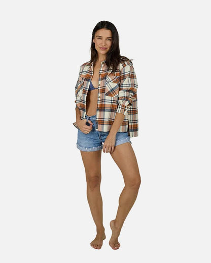 Salty Crew Nomad Flannel Bone