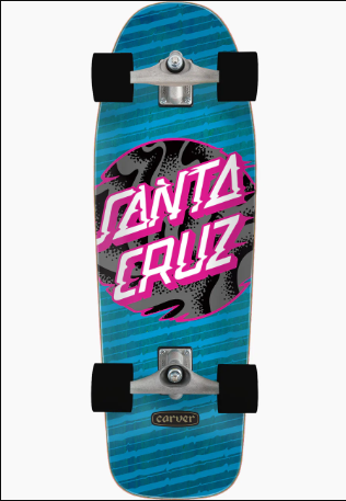 Santa Cruz x Carver Vivid Dot 9.8 Surfskate