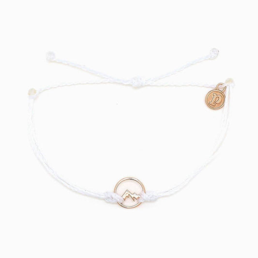 Pura Vida Sierra Rose Gold Bracelet White
