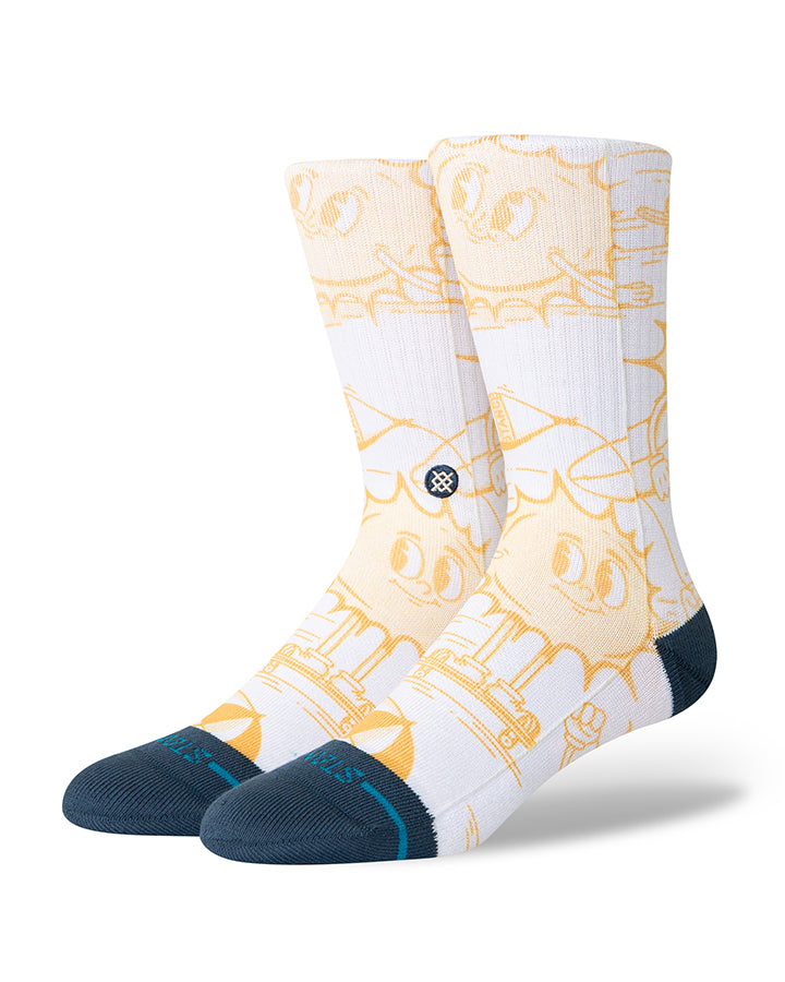 Stance Sonnys Crew Socks Yellow