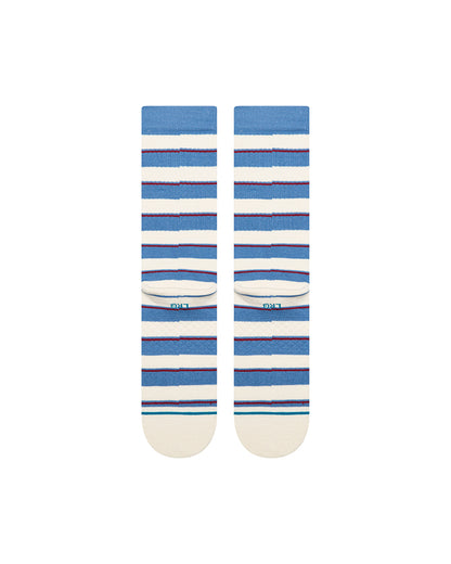 Stance Striped It Crew Socks CapriBlue