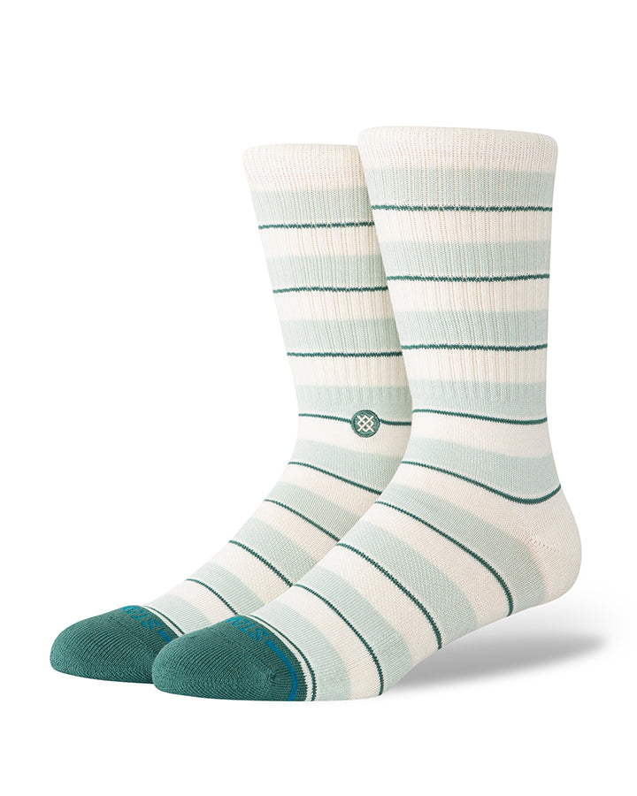 Stance Striped It Crew Socks Teal