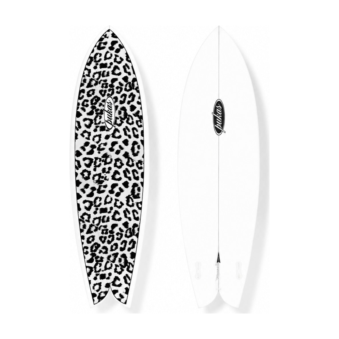 Pukas Leopard Fish Surfboard 5'6