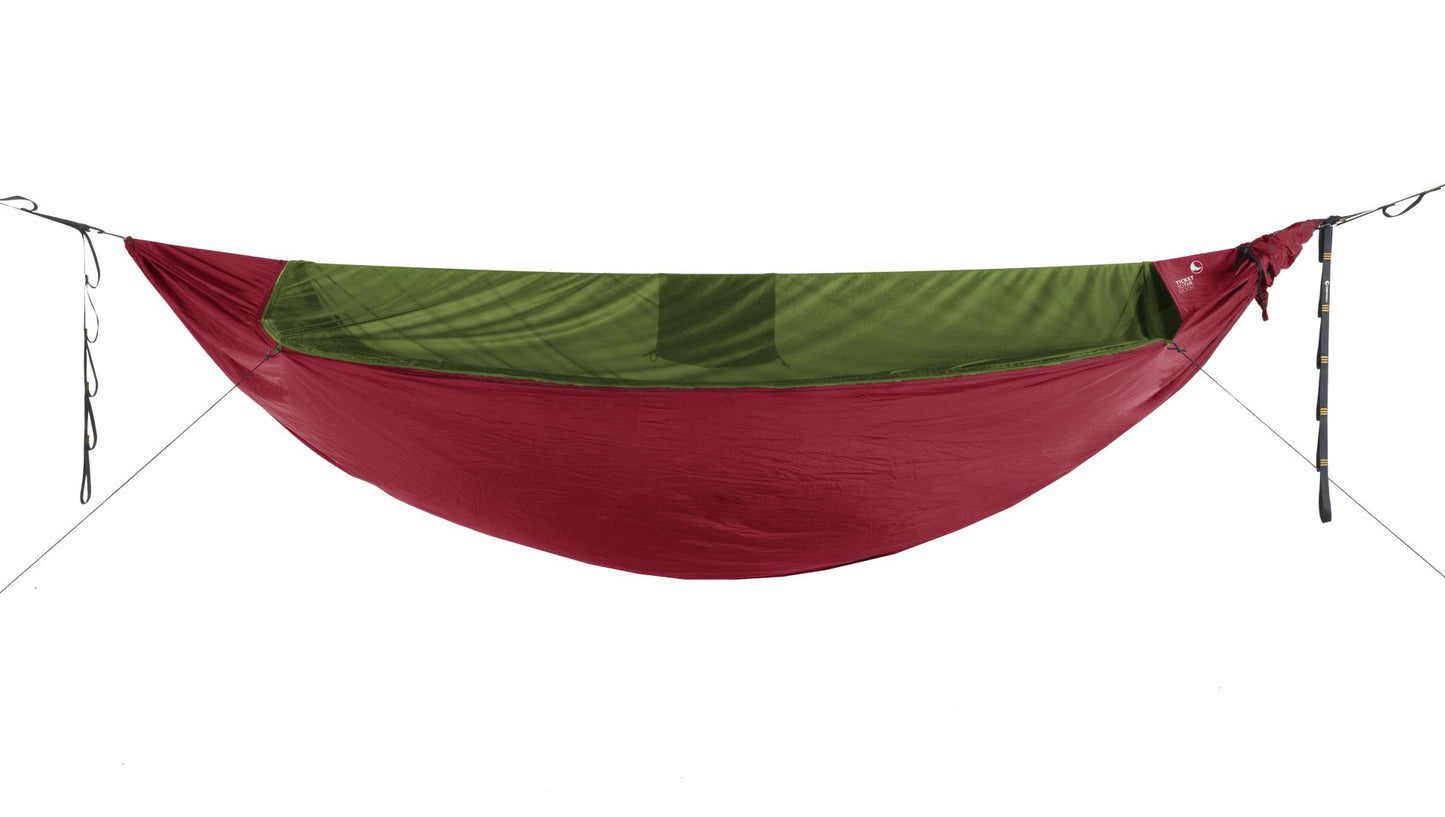 TTTM Original Pro Hammock Burgundy (325 x 200 cm Original Hammock incl green zipable bug net and UHMPE ridgeline)