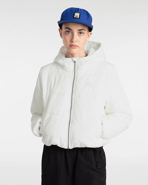 Vans Foundry Hooded Cropped Jacket White Marshmallow