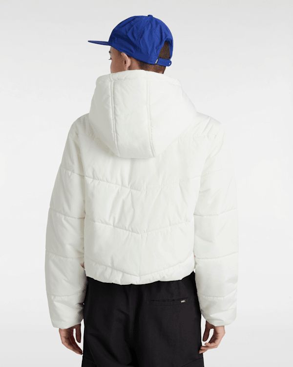 Vans Foundry Hooded Cropped Jacket White Marshmallow