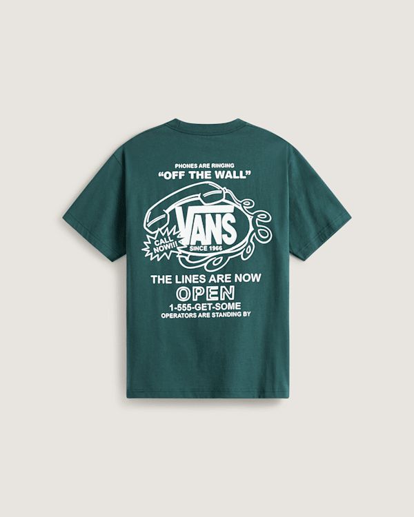 Vans Hot Lines Tee White Green Balsam