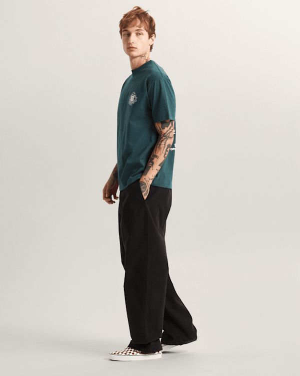 Vans Hot Lines Tee White Green Balsam