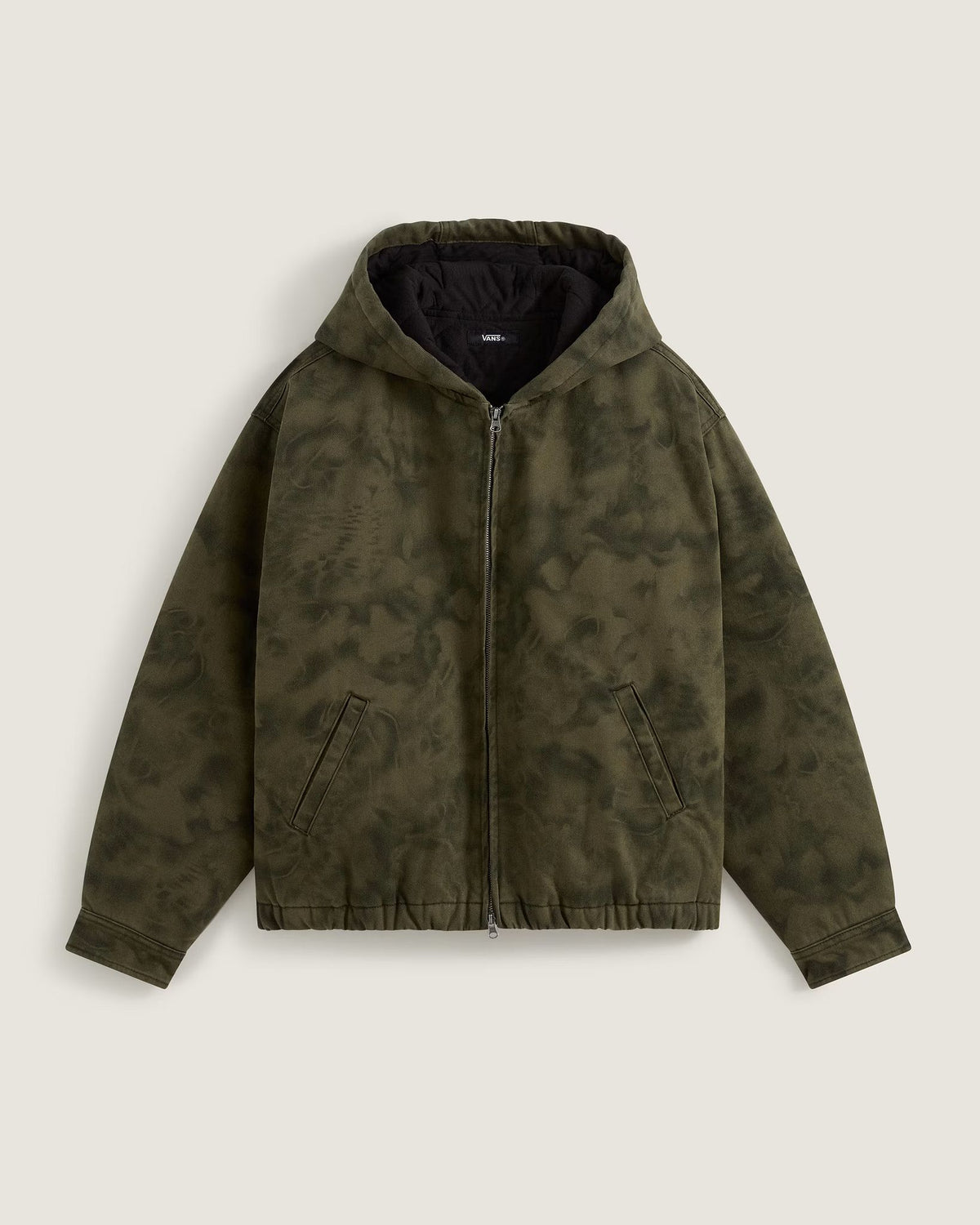 Vans Rez Cropped Denim Jacket Mossy Olive/Obsidian