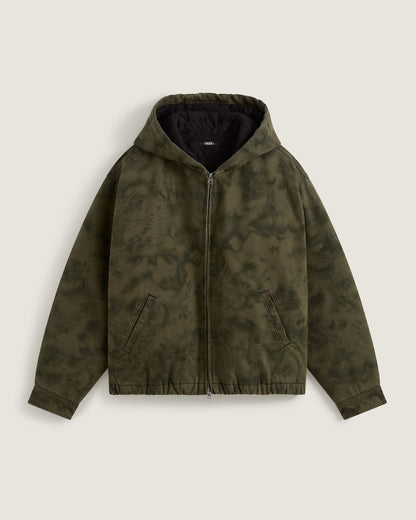 Vans Rez Cropped Denim Jacket Mossy Olive/Obsidian