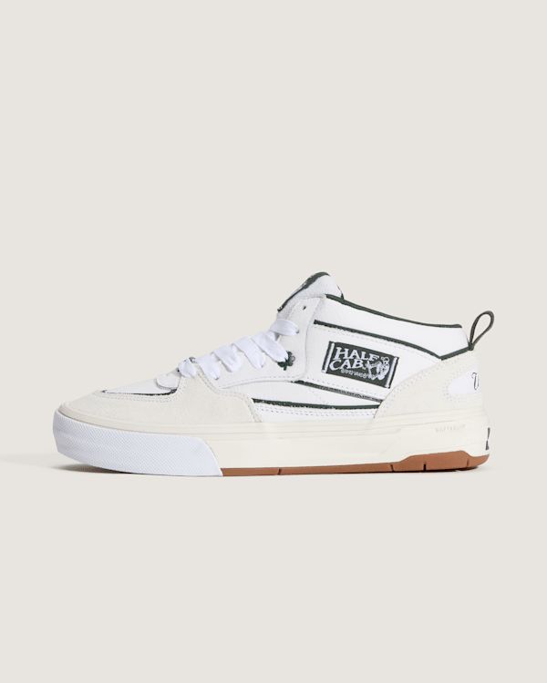 Vans Skate Half Cab Wafflecup Skate Shoe Grey White / Gum