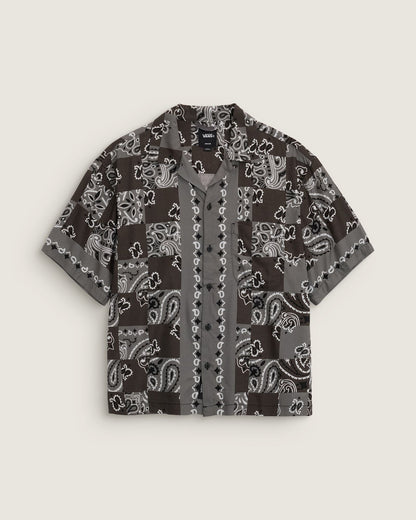 Vans Van Doren Paisley Check Shirt Faded Black