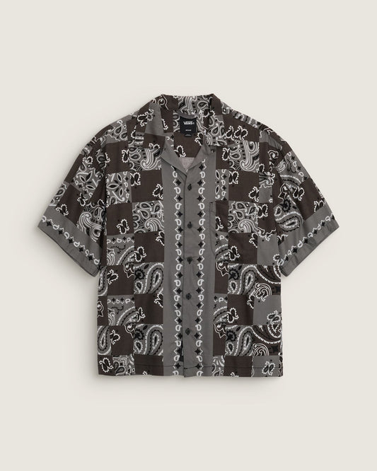 Vans Van Doren Paisley Check Shirt Faded Black