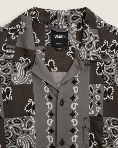 Vans Van Doren Paisley Check Shirt Faded Black