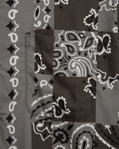 Vans Van Doren Paisley Check Shirt Faded Black