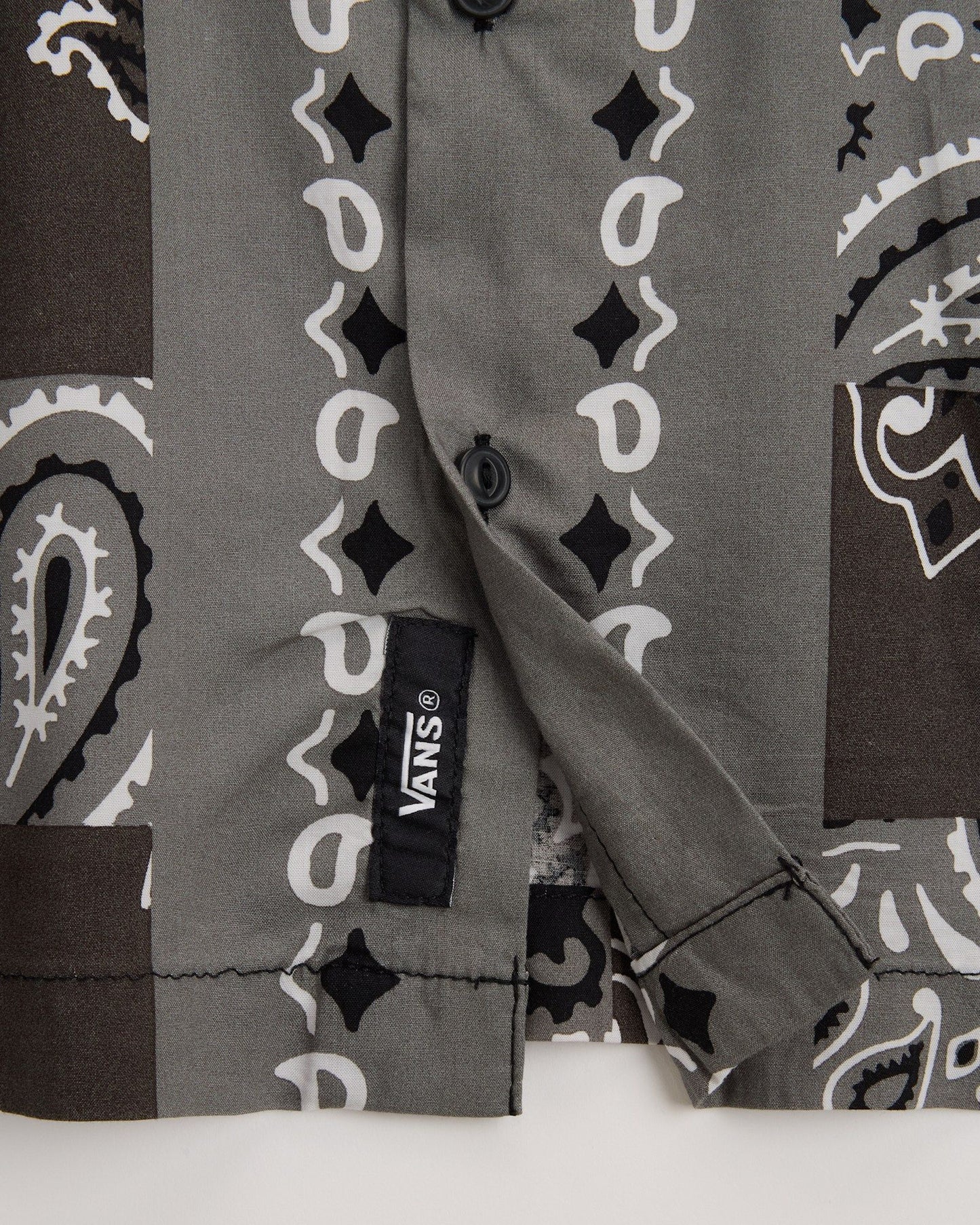 Vans Van Doren Paisley Check Shirt Faded Black