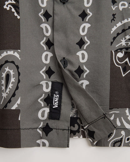Vans Van Doren Paisley Check Shirt Faded Black