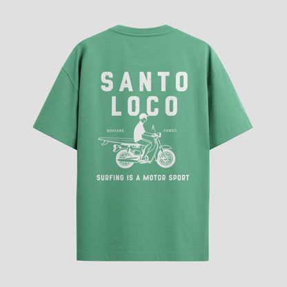 SantoLoco Hawaii Surfing is a MotorSport Kashmir T-Shirt