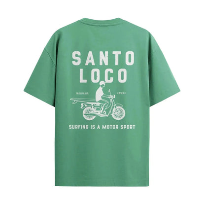 SantoLoco Hawaii Surfing is a MotorSport Kashmir T-Shirt