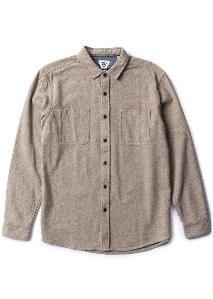 Vissla Shaper Eco LS Flannel Dark Sand