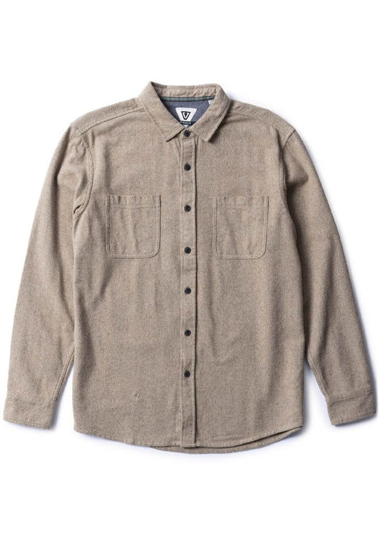 Vissla Shaper Eco LS Flannel Dark Sand