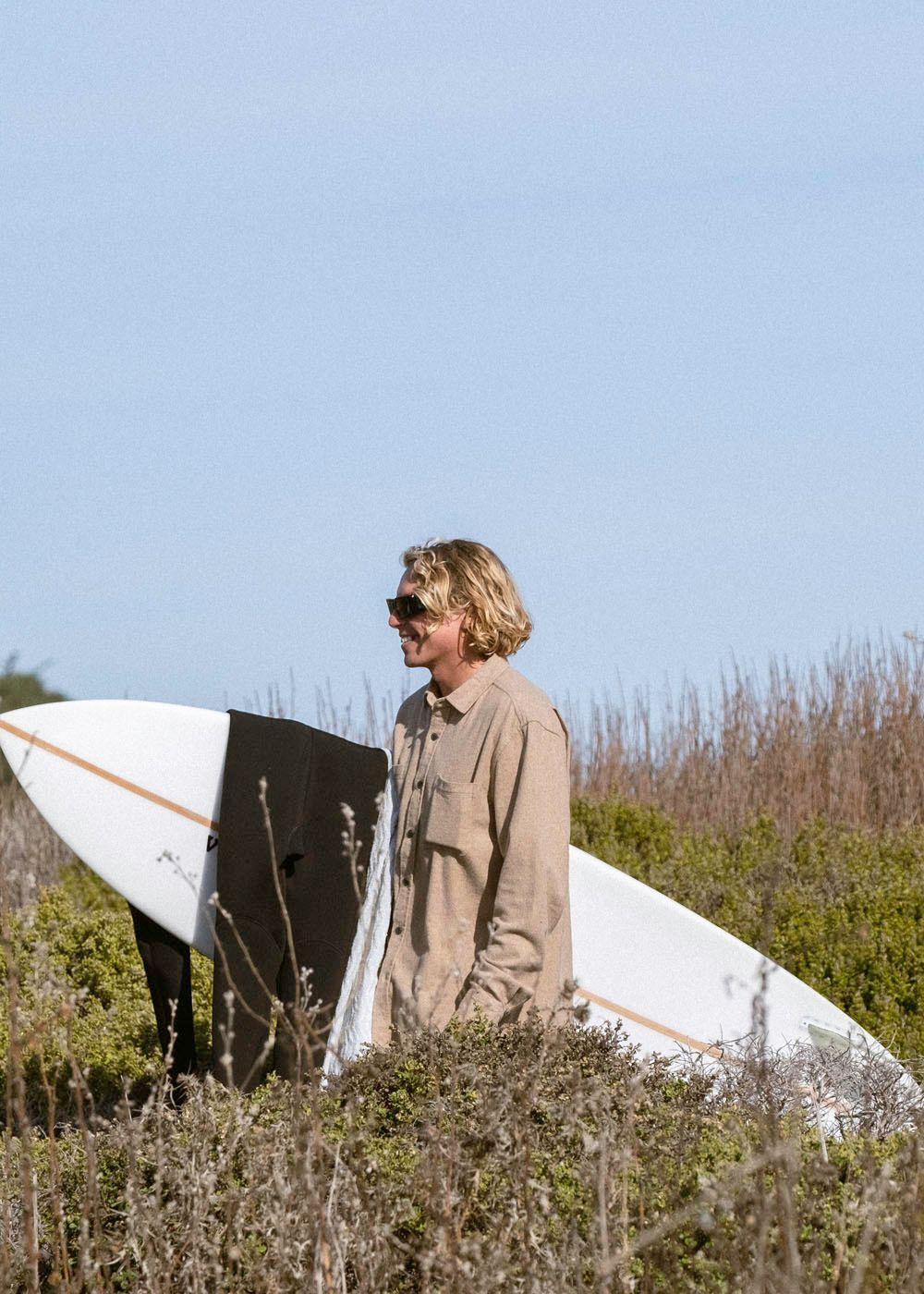 Vissla Shaper Eco LS Flannel Dark Sand