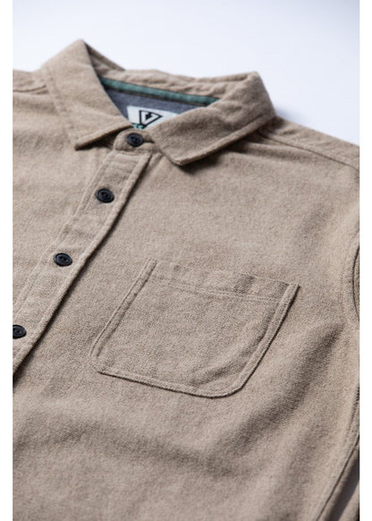 Vissla Shaper Eco LS Flannel Dark Sand