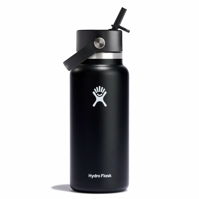 Hydro Flask 32oz Wide Flex Straw Cap Black Trinkflasche