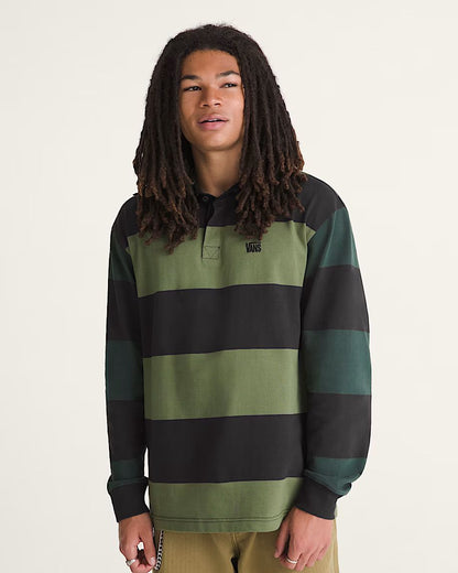 Vans Ward Rugby Shirt Black/Green