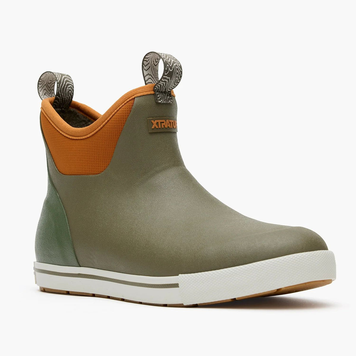 Xtratuf Men's Collection Ankle Deck Winter Boot Dark Olive / Spice