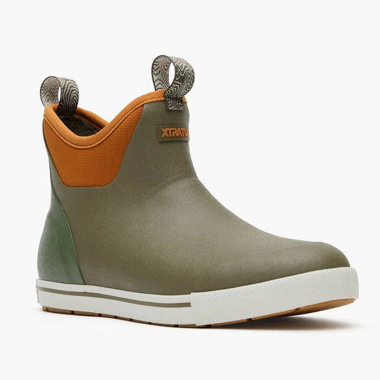 Xtratuf Men's Collection Ankle Deck Winter Boot Dark Olive / Spice