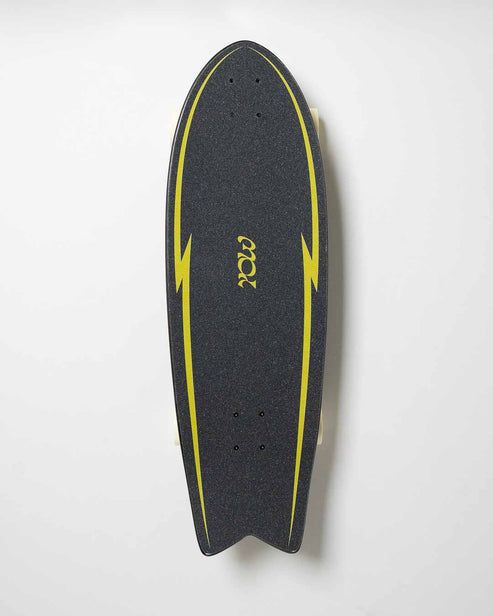 YOW Pipe 32" Power Surfing Series Surfskate Black