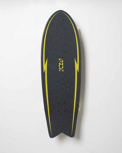 YOW Pipe 32" Power Surfing Series Surfskate Black
