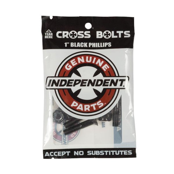 Independent  Phillips Mounting-Kits Bolts Kreuz 1" Black