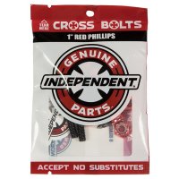 Independent Mounting-Kits Bolts Kreuz 1" Black - Red