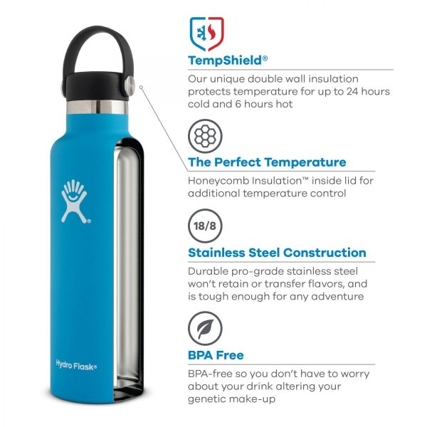 Hydro Flask Standard Mouth 18oz Trinkflasche