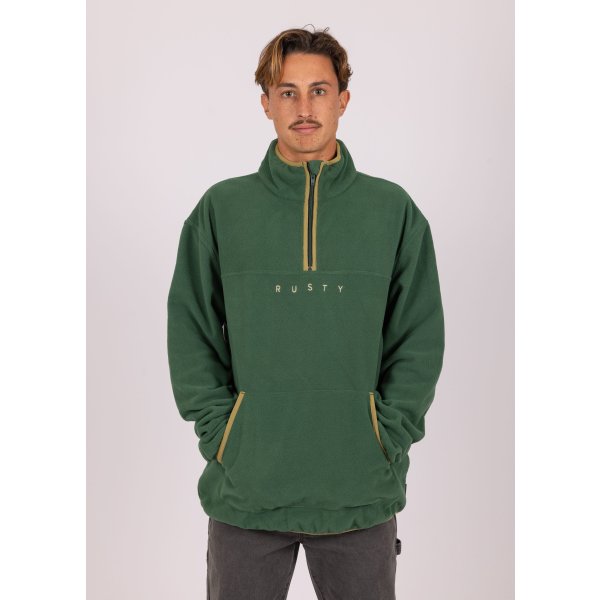 Rusty Polarized Relaxed 1/4 Zip Polar Fleece