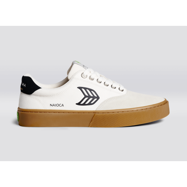 Cariuma Naioca Off-White Vintage Gum/Black Schuhe